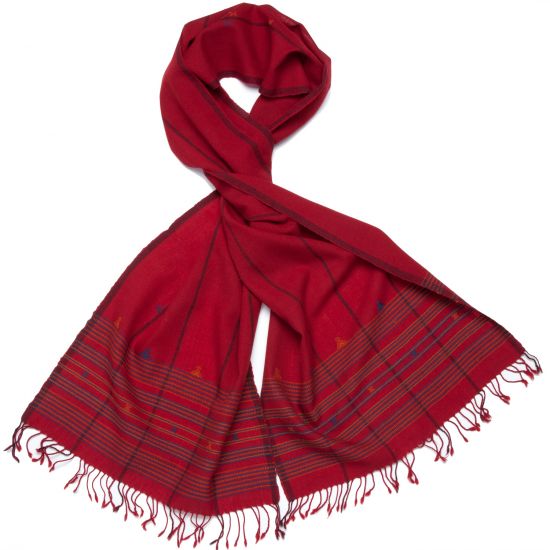 Myra Scarf - Deep Red